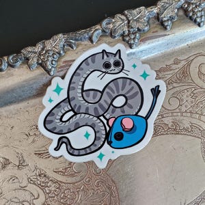 Kitty Snake Sticker