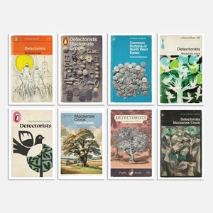 Detectorists | Penguin, Peacock, Puffin and Pelican Book Cover Postcards | Pack of 8 image 1