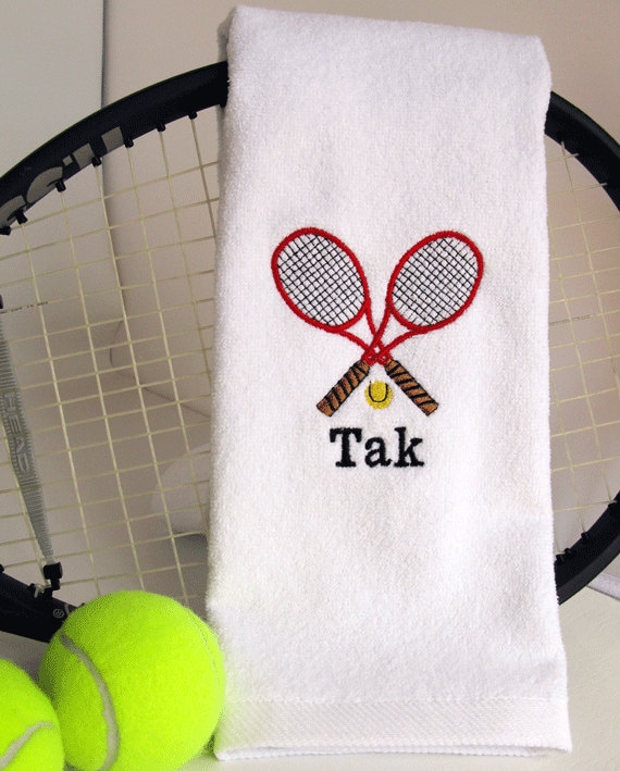 Cadeaux de Tennis Tennis personnalisé serviette | Etsy