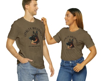 Loyalty Unleashed German Shepherd Unisex Jersey Short Sleeve Tee Shirt, Graphic T Shirt, Dog Lovers, Apparel, Men Women Casual Shirt