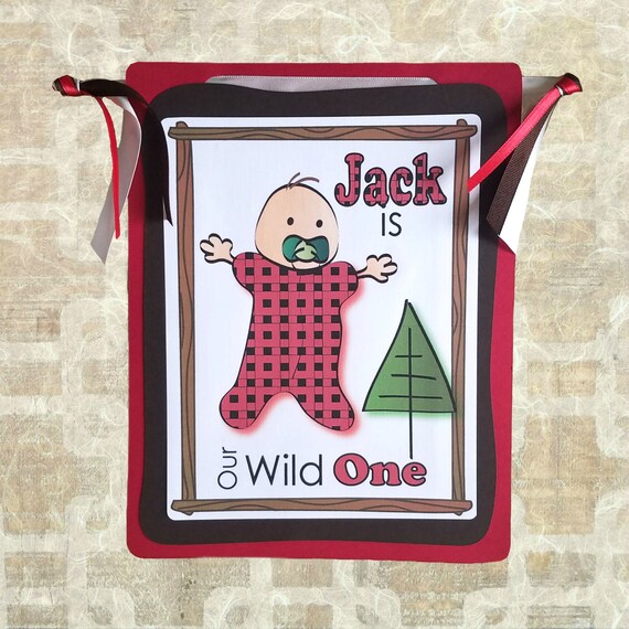 Lumberjack 1st Birthday Decoration 1st Birthday Party Idea Etsy