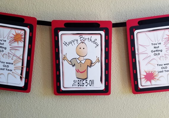 50th birthday party decorations banner personalized 50th etsy