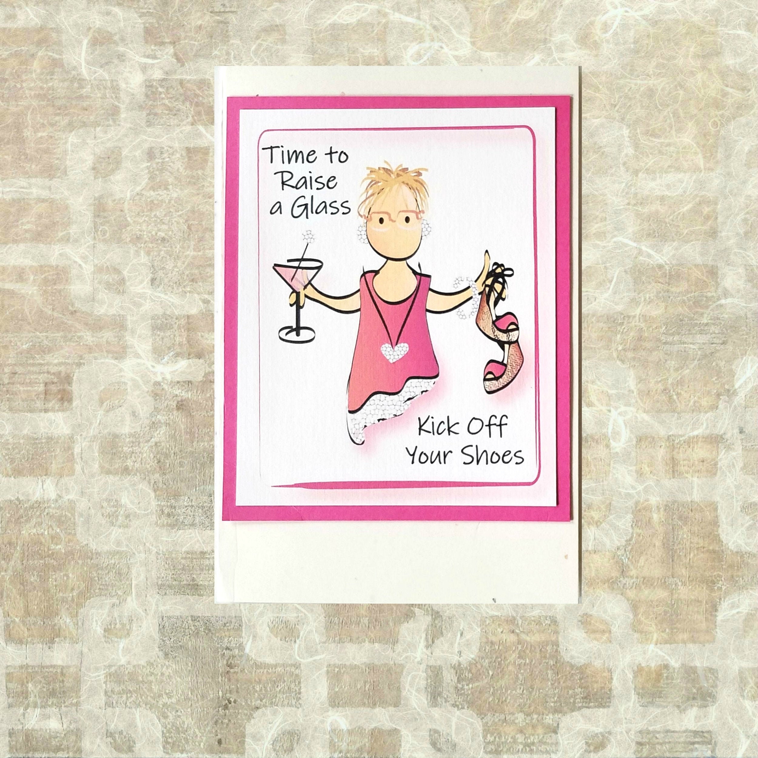 Card for Woman - Funny Farewell Card for Her - Coworker Best Wishes D...