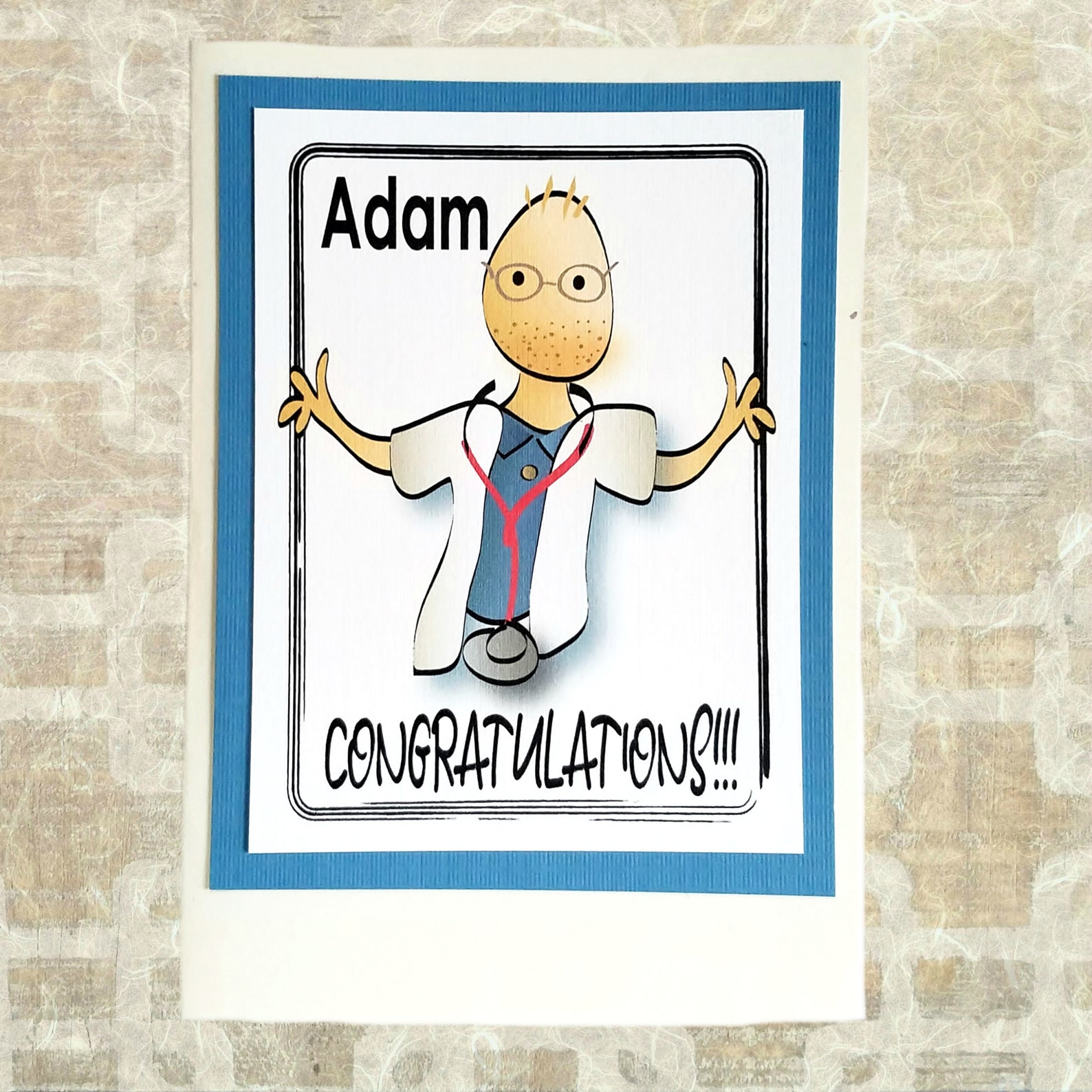 Doctor Graduation Card Personalized Male Nurse Graduation | Etsy