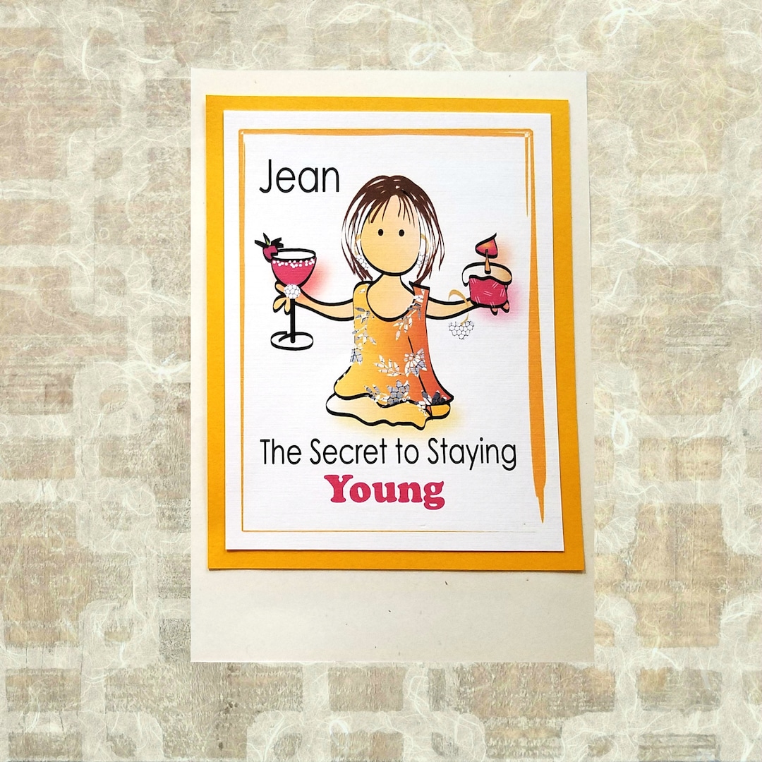 Funny Birthday Card for Her Personalized Female Bda…
