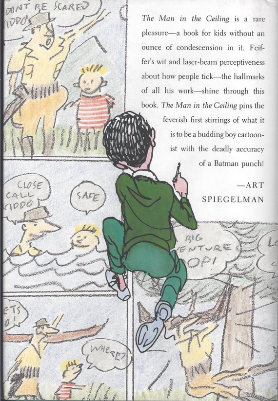 The Man On The Ceiling Written And Illustrated By Jules Feiffer Signed First Edition Children S Book Cartoonist