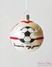 Soccer Ornament Hand Painted Mouth Blown Glass Custom Personalized Gifts for Mom Dad Coach Team Keepsakes by Viva La Holiday 