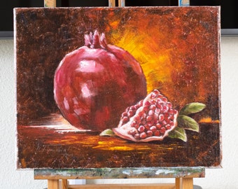 ザクロ 油彩画 油絵 絵画 【ザクロ】 | HIROSHI1990