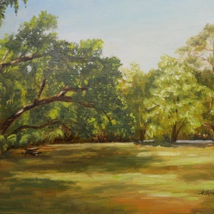 Florida Landscape Wall Original Art Tropical Nature Scene Original Oil Painting by Mariya Tumanova