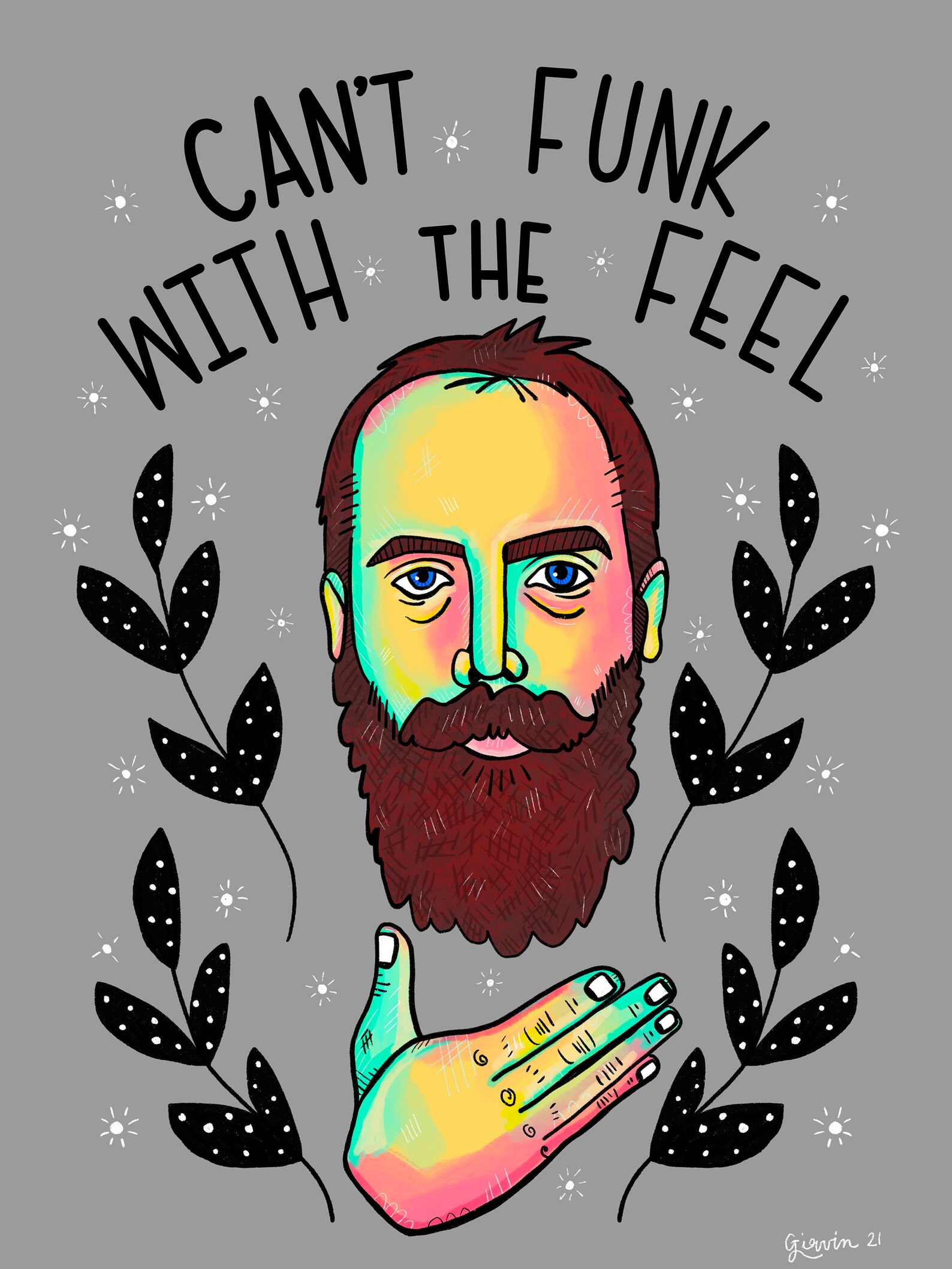 Clutch Band Art Neil Fallon Portrait Music Poster Fan Art Etsy