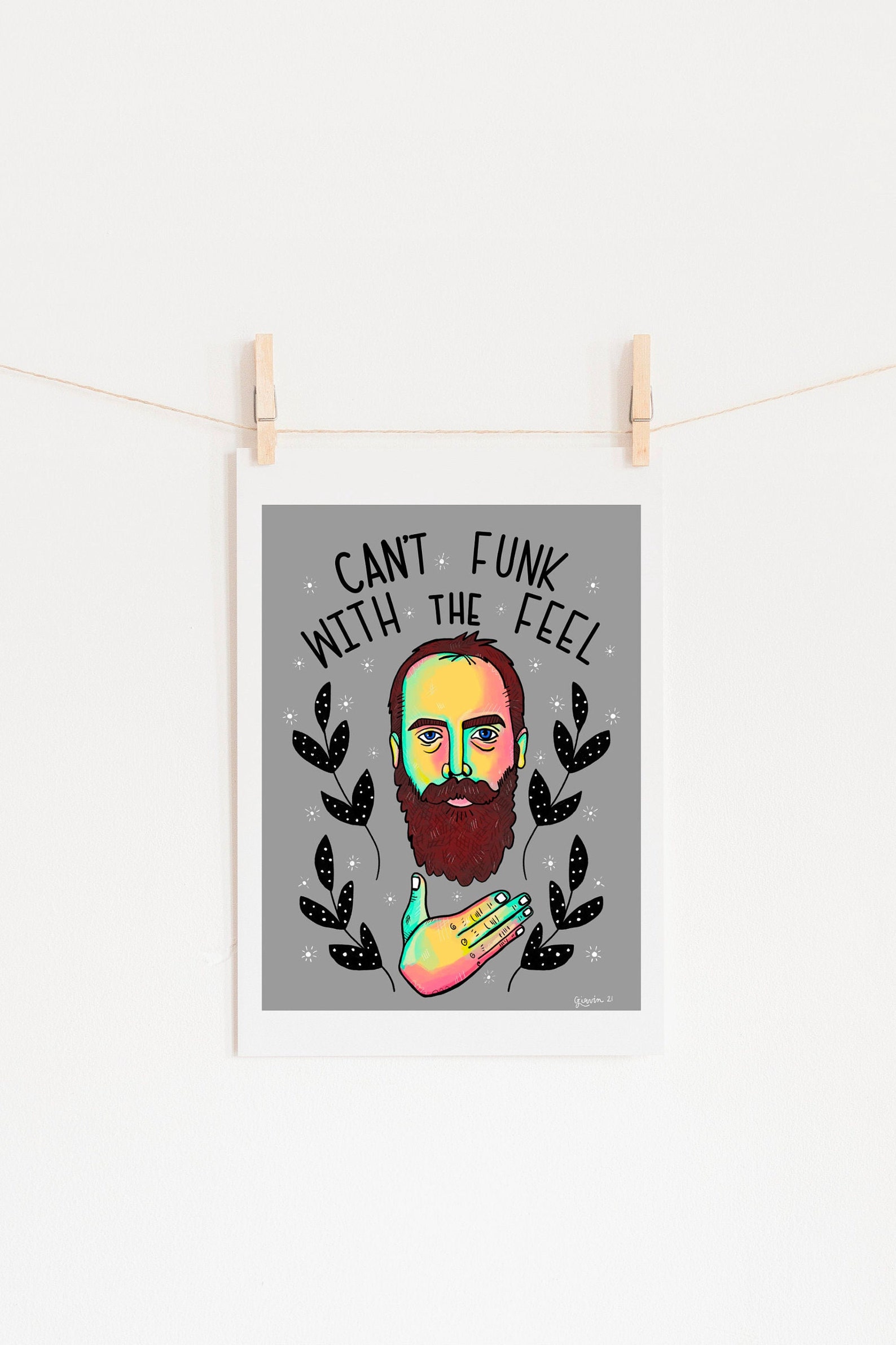 Clutch Band Art Neil Fallon Portrait Music Poster Fan Art Etsy