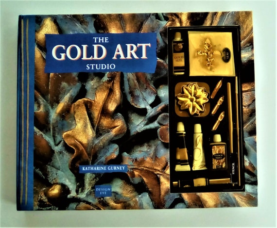 Vintage Gold Art Kit Craft Kit Gilding Gold Leaf Calligraphy Gilt Art  Studio Gold Stamp Art Kit Mother's Day Hobby Kit Design Eye Studio -   Denmark