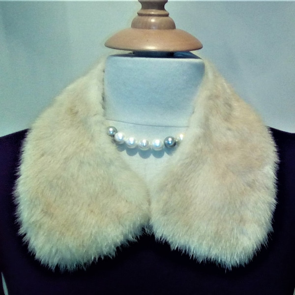 3 Vintage mink collars, champagne fur boas, Zoom neckware, screen chic, above the keyboard pieces. fur boas