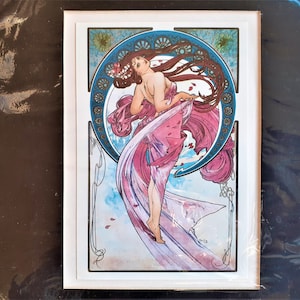Cartoline d'epoca di Alphonse Mucha; stampe di Benedikt Taschen, set di cartoline della gamma The Arts,