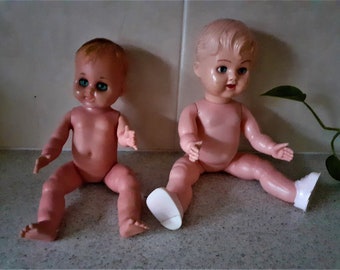 Vintage 1950s plastic dolls, Kader Hong Kong doll