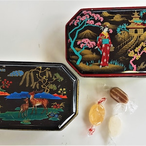 Barattoli di caramelle vintage dall&#39;India, barattoli di dolci di Morton, barattoli di conservazione della metà del secolo