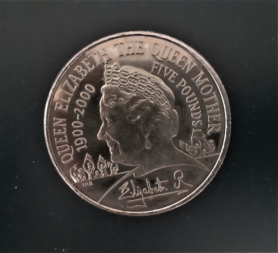 2000年エリザベス皇太后生誕100年記念硬貨5ポンド イギリス