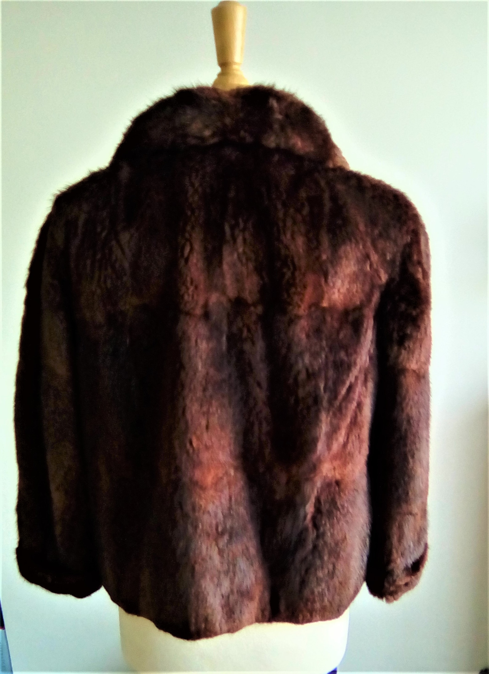 Vintage mink fur coat mink jacket dark mink short fur Etsy