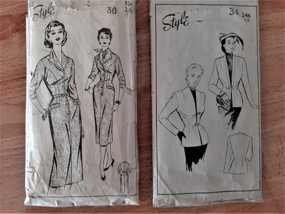 Vintage Paper Patterns1940s Dress Patterns Style Wartime | Etsy