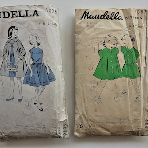 Cartamodelli vintage, abiti per bambini, cartamodelli Maudella, cartamodelli anni '40,