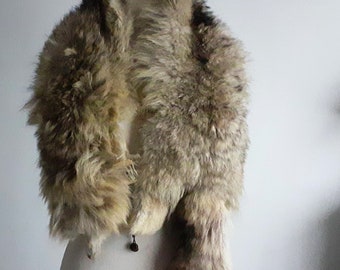 Vintage fox furs; genuine fur collars, fur wraps, mob wife glamour