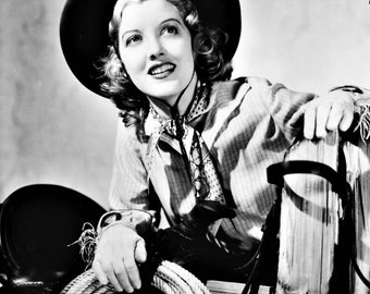 Nell O'Day **Raro** Fotografia pubblicitaria vintage western celebrity 8x10
