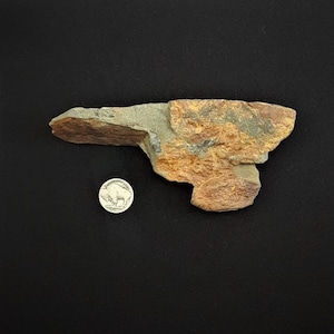 Ancient Stone Mattock - Stemmed Hoe Bird Effigy Artifact