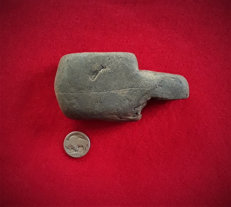 Ancient Stemmed Club Hand Maul Hammer Stone Artifact Etsy