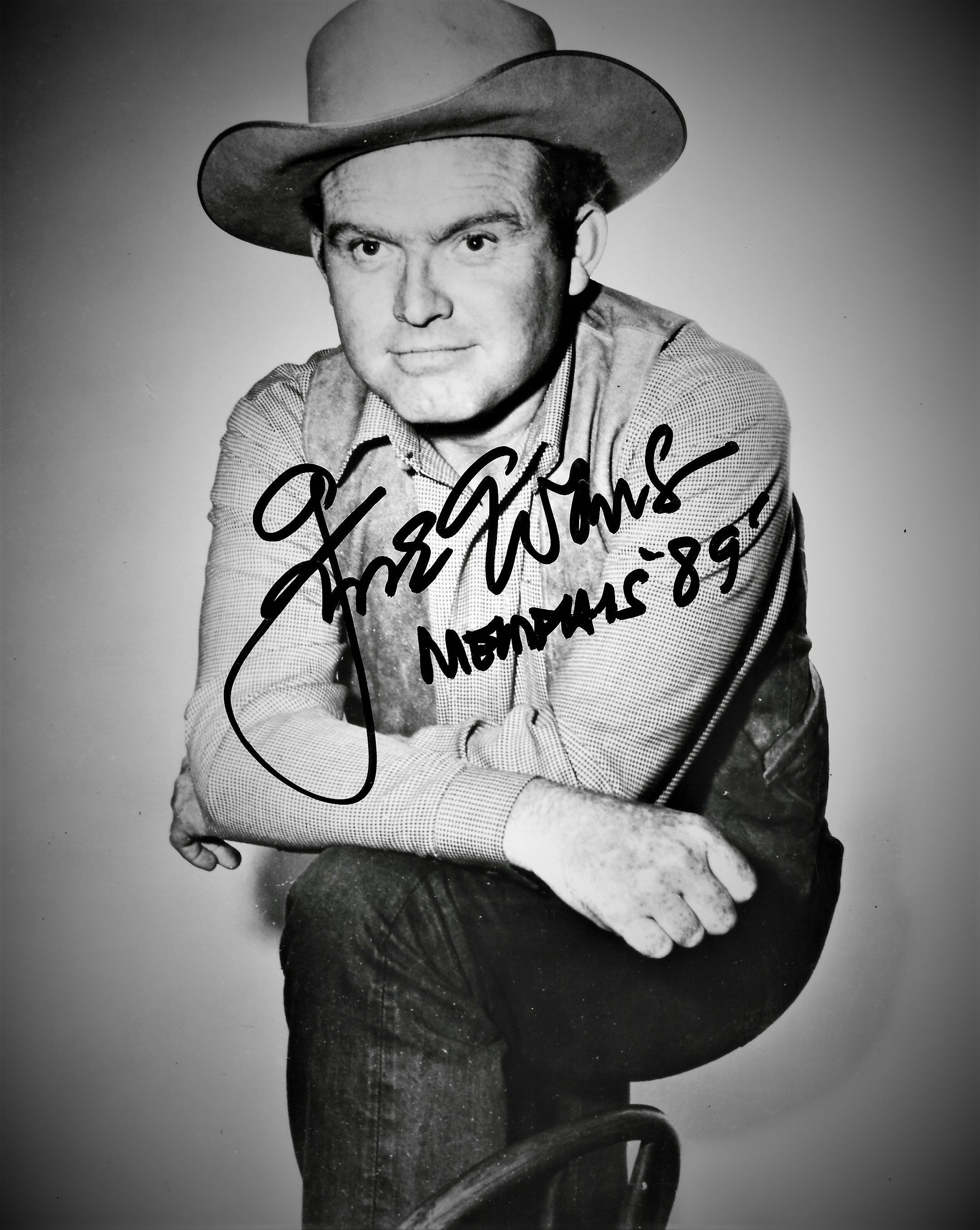 Gene Evans Autographed Vintage Black & White Hollywood Celebrity