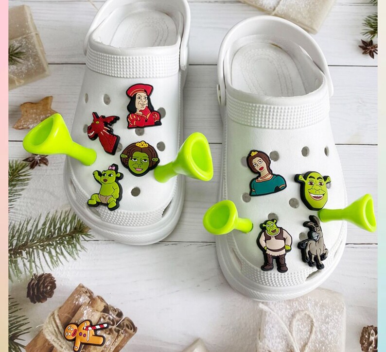 4pcs Shrek Ears for Crocs Charms Shoe Crocs Charms Etsy UK