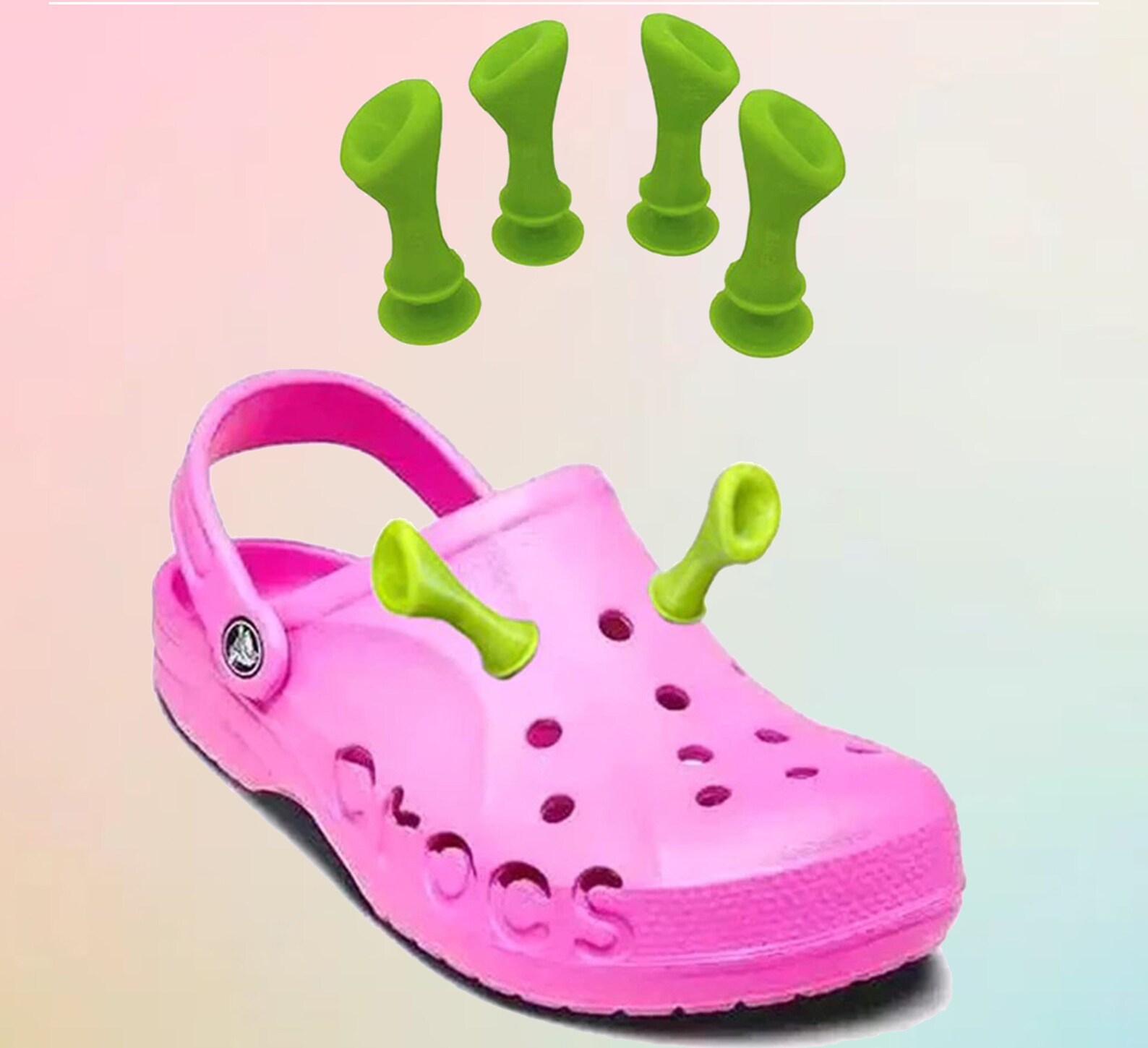 4pcs Shrek Ears for Crocs Charms Shoe Crocs Charms Etsy UK