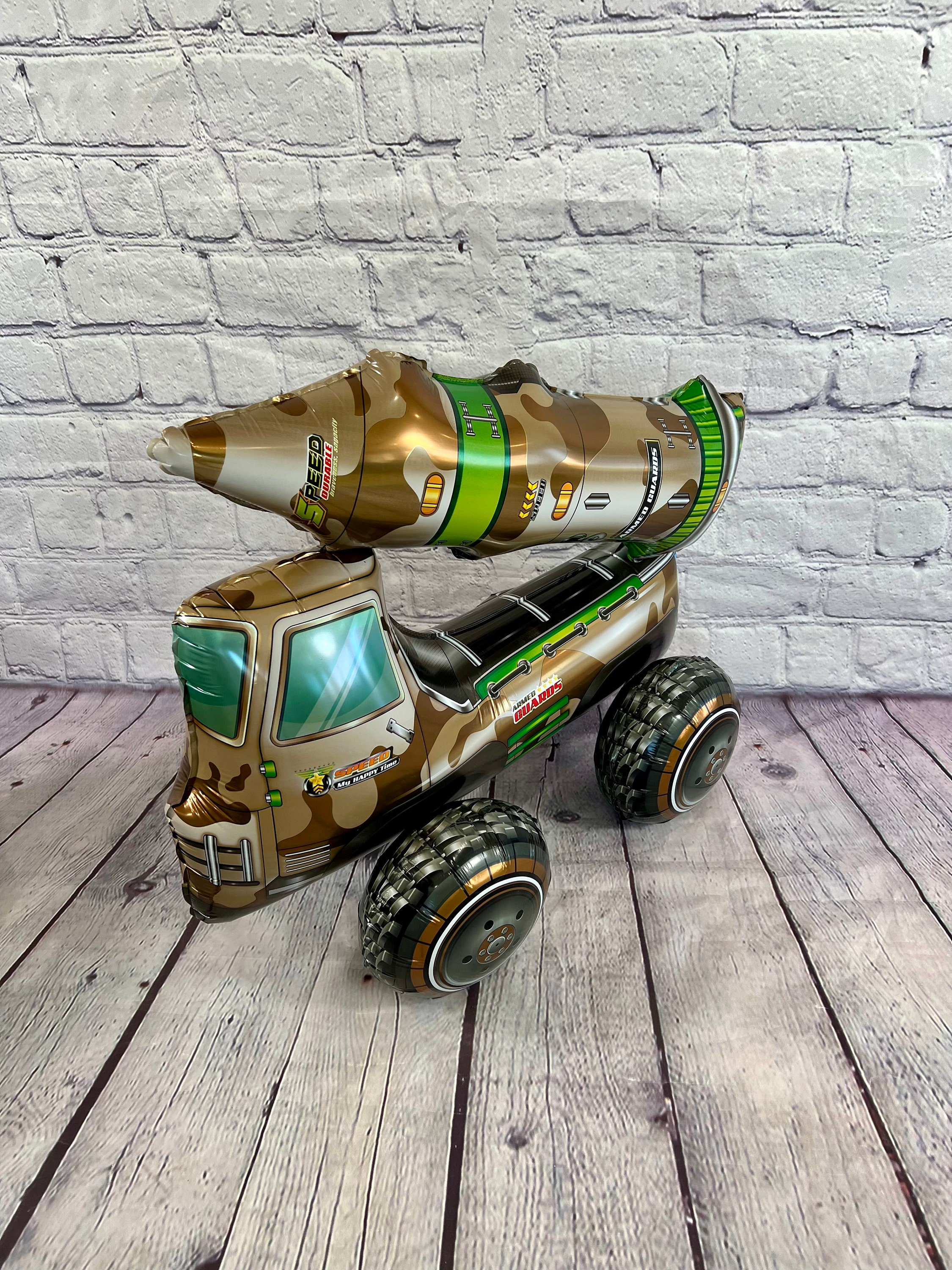 TOYANDONA Camion cisterna Palloncino Camuffamento Palloncini Camo Militari Palloncini per Tema Forniture Festa Di Comple