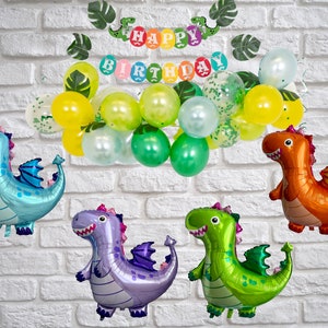 Happy Birthday Decorations Set Foil Banners Balloons Party