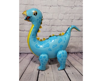 Dinosaurus Ballon JUMBO Mylar Wandelfolie Ballonnen - Blauw