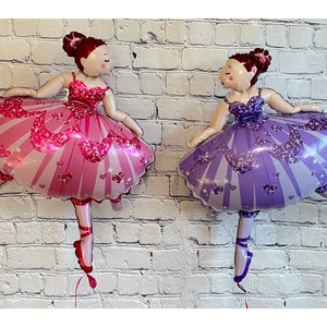 Ballerina dance girls 2 PC balloon set