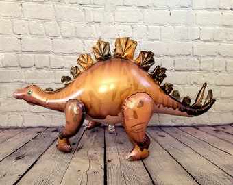 Dinosaurusballon JUMBO Mylar Walking-folieballonnen - LICHTBRUIN