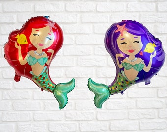 Mermaid Balloon Birthday Party Decoration 2 PC Set