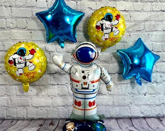 Astronaut Balloon 5-Piece Set: Jumbo Outer Space Party Decorations