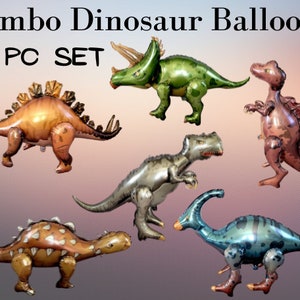 Jumbo dinosaur party balloon decorations for kids dinosaur themed birthday party celebration with dino decor for girls and boys party