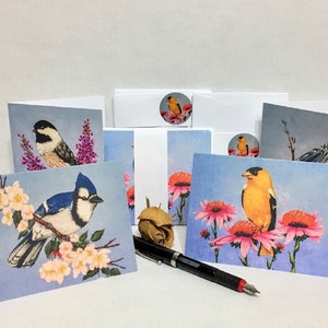 Oiseaux d’une plume, jeu de quatre cartes