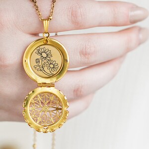 Birth Flower Necklace April Birth Month Daisy Necklace Sister Gift Flower Necklace April Birth Flower Gifts for Mom Mothers Day Gift