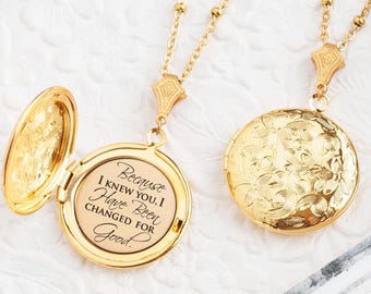 Because I Knew You BFF Necklace Best Friend Gift Friendship Jewelry Musical Theater Gift Teacher Gift Best Friend Jewelry