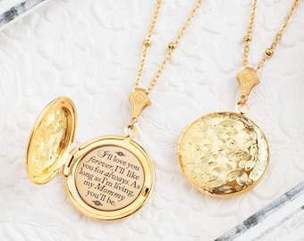 I'll love you forever I'll like you for always as long as I'm living my mommy you'll be Quote Necklace Mommy and Me Gifts for Mom