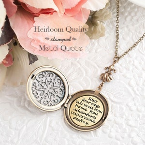 Some journeys take us far from home Inspirational Necklace CS Lewis Quote Jewelry Narnia Necklace Literary Jewelry Graduation Gift