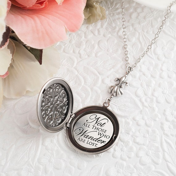 Wanderlust Jewelry Not All Those Who Wander Are Lost Etsy