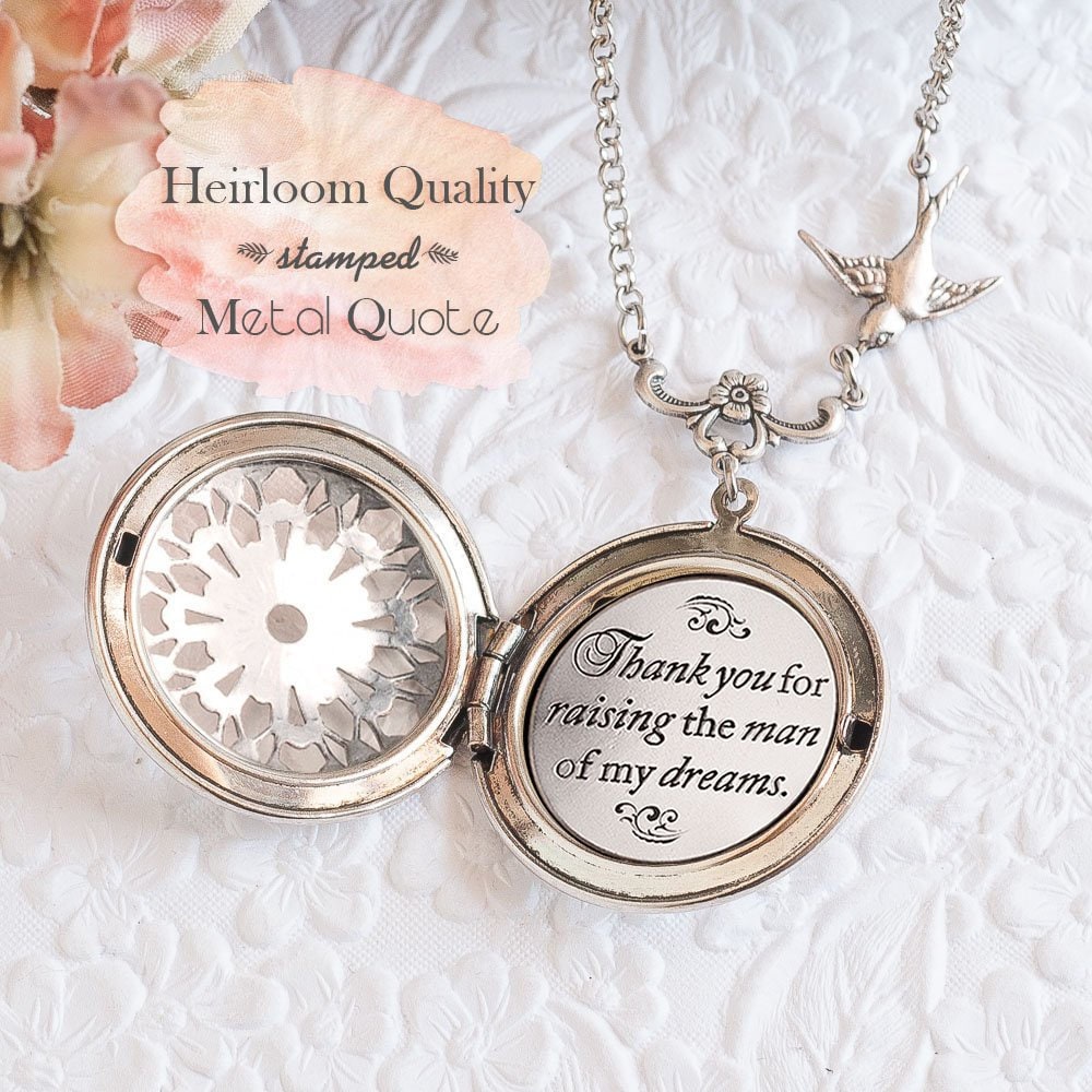 Thank You for Raising the Man of My Dreams Necklace Mother of