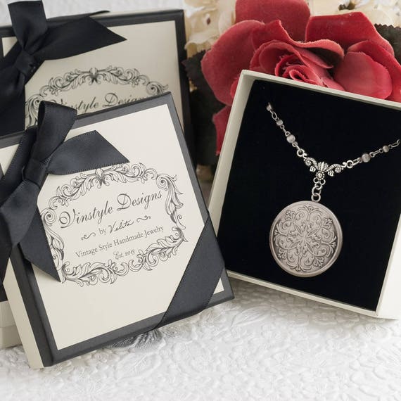 Silver locket for shop little girl