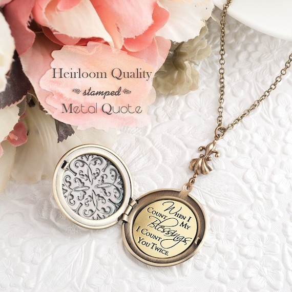 Irish Blessing When I Count My Blessings I Count You Twice Irish Proverb Mom Gift Daughter Gift Sister Gift Best Friend Gift Mom Necklace Etsy Ireland