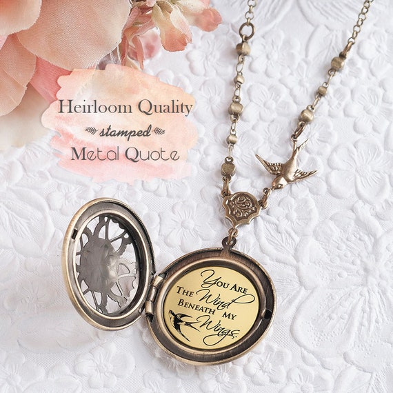 Wind Beneath My Wings Jewelry Mom Gift Best Friend Gift Sister Etsy