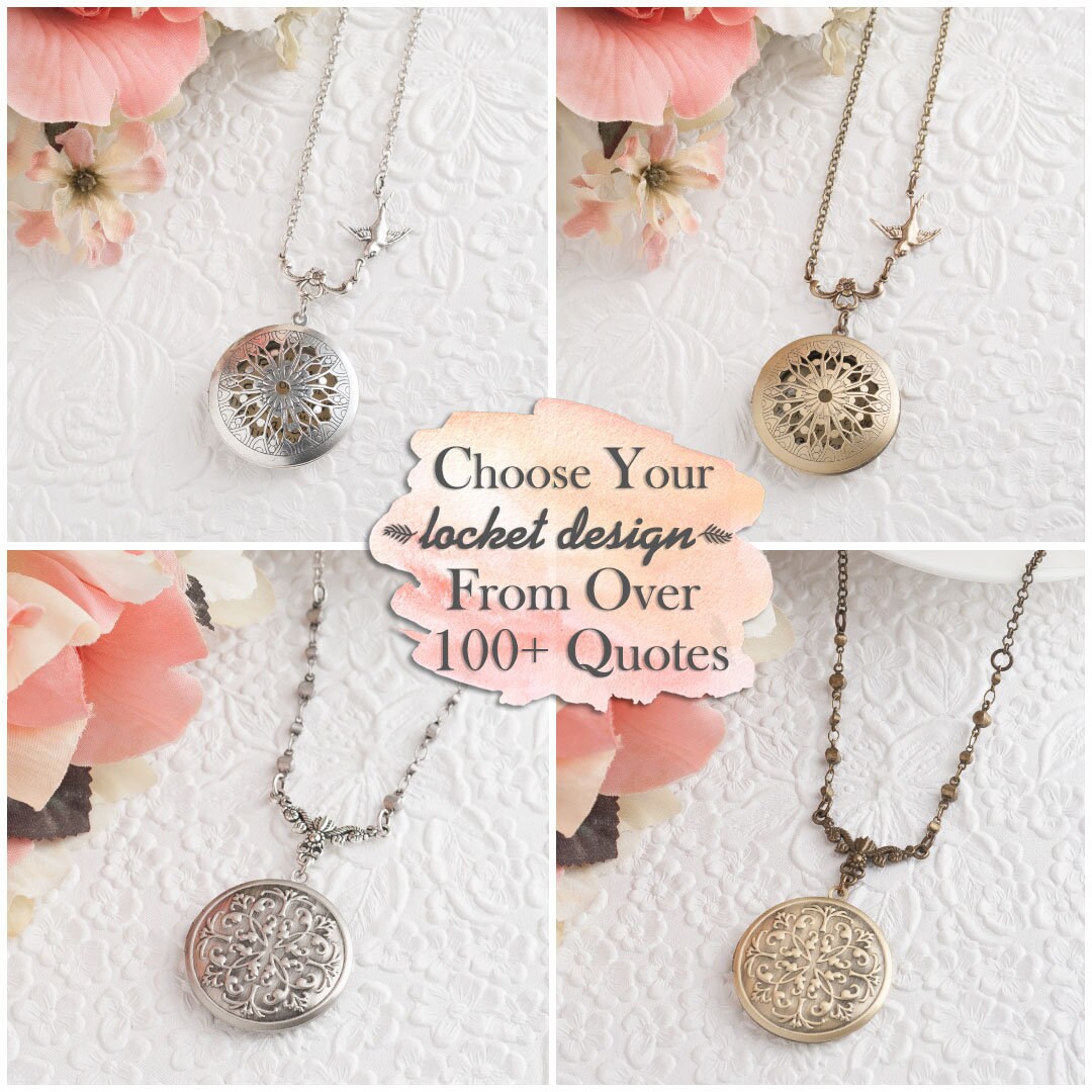 Quote Necklace Gift for Mom Gift for Sister Inspirational Gift Sister…